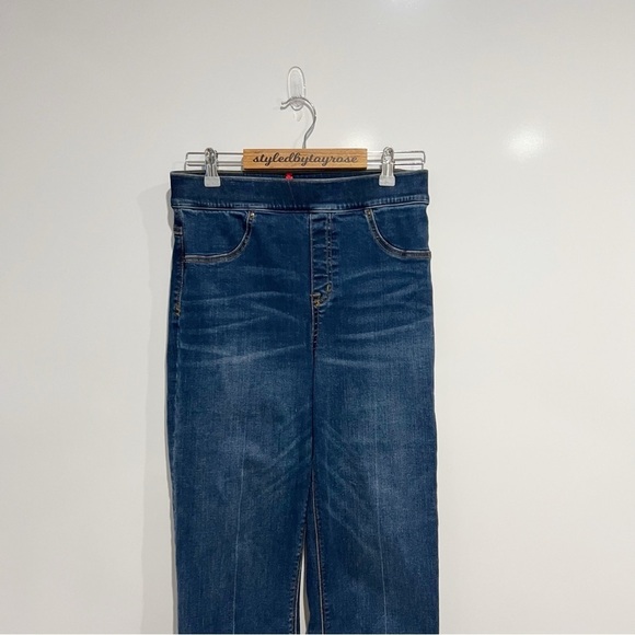 Spanx Cropped Flared Denim Jeans Medium wash - Picture 6 of 14